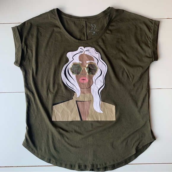 New York & Company Tops - NEW YORK & COMPANY Women’s Green Olives Top Summer vibe & Hot Weather size:M
